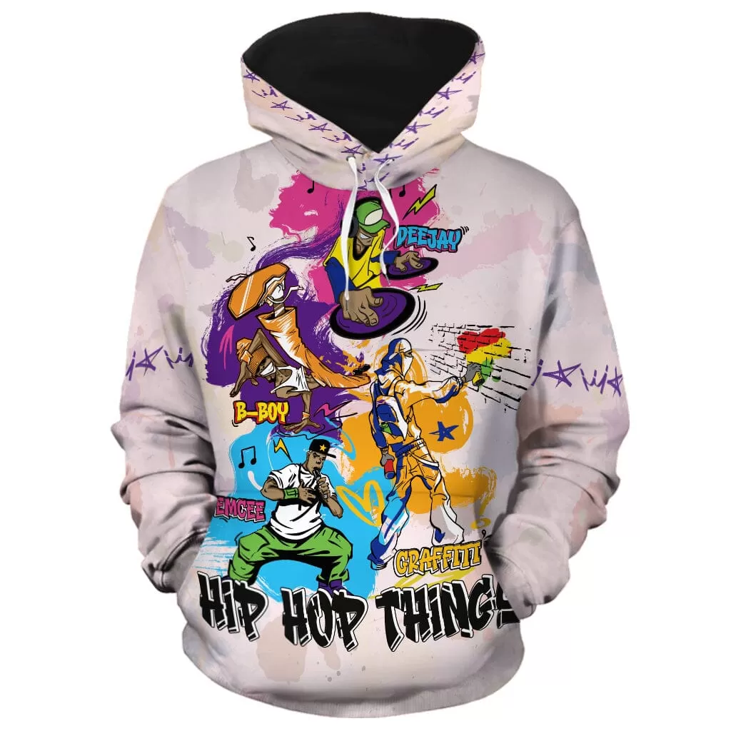 4 Elements Of Hip Hop All-over Hoodie and Joggers Set