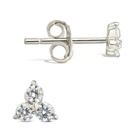 925 Silver Cubic Zirconia Stud Earring