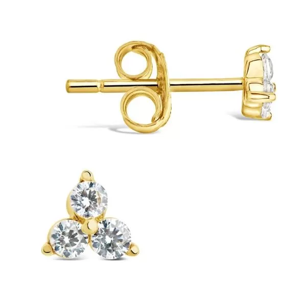 925 Silver Cubic Zirconia Stud Earring