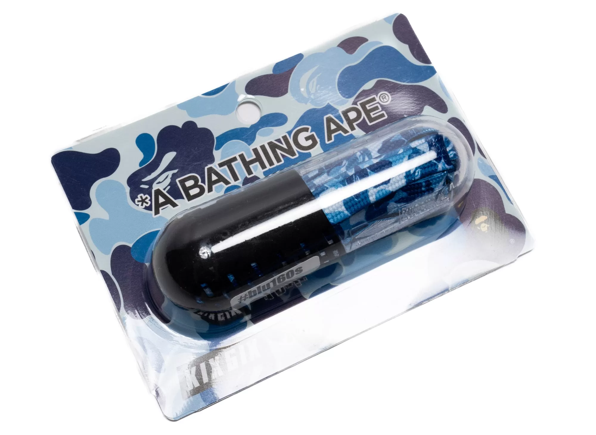 A Bathing Ape Bape x KIXSIX ABC Camo Shoelace in Blue