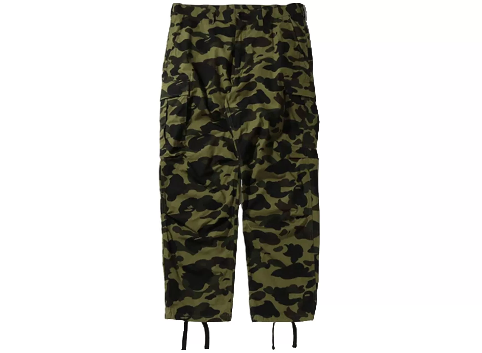 A Bathing Ape First Camo Cargo Pants in Green xld