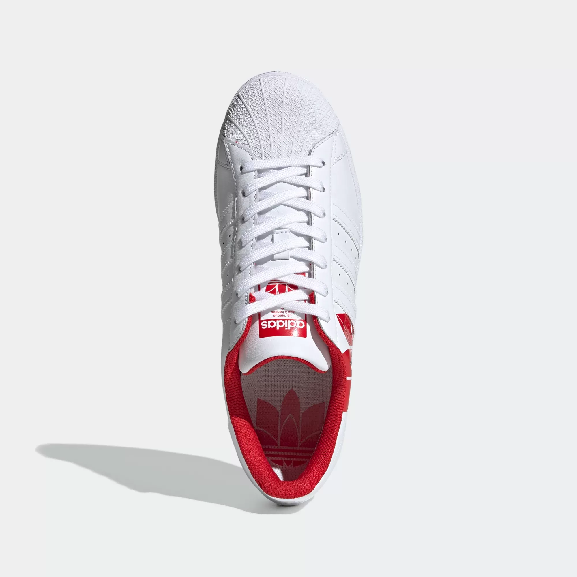 Adidas Superstar Shoes - Cloud White / Scarlet red