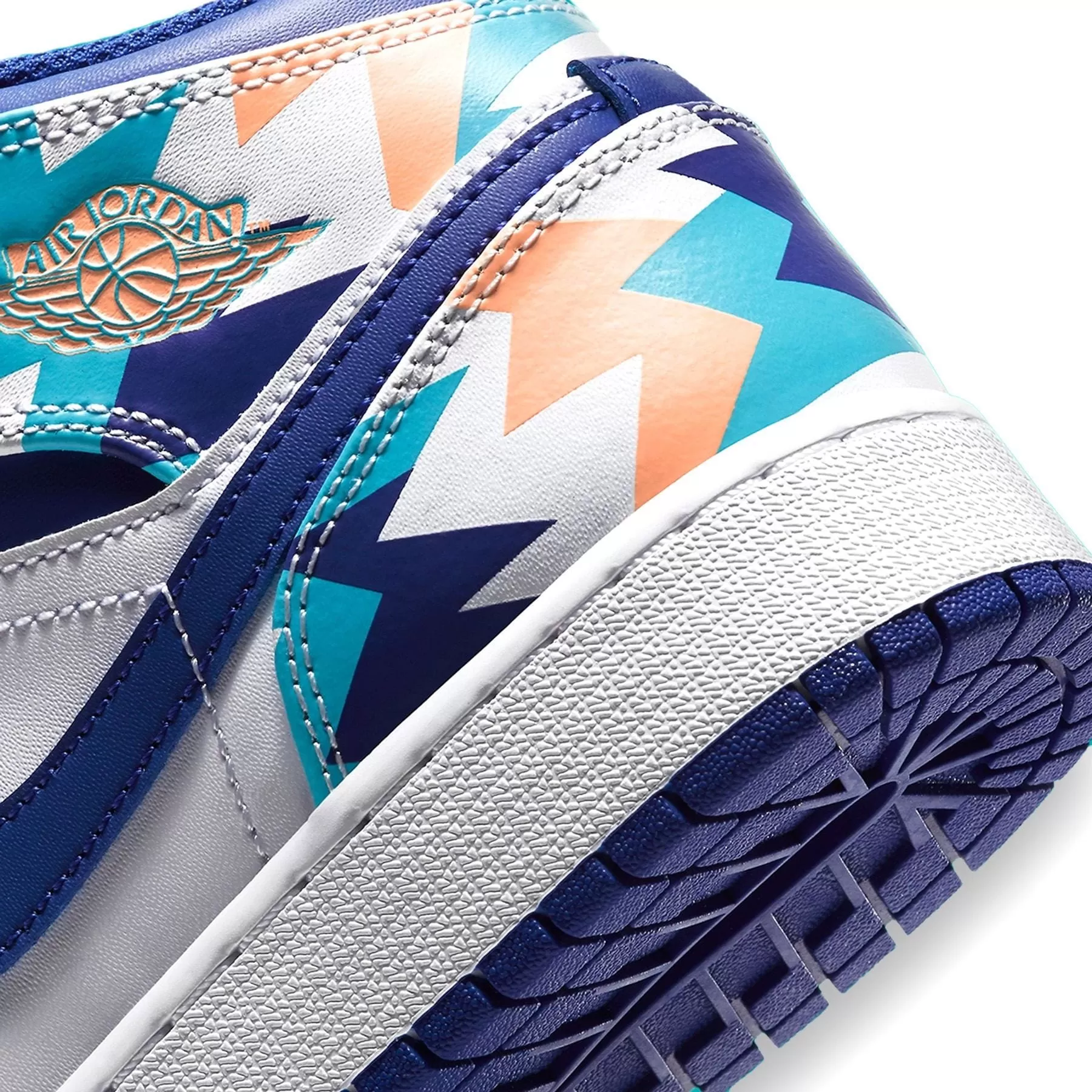 Air Jordan 1 Mid GS 'Geometric Print'