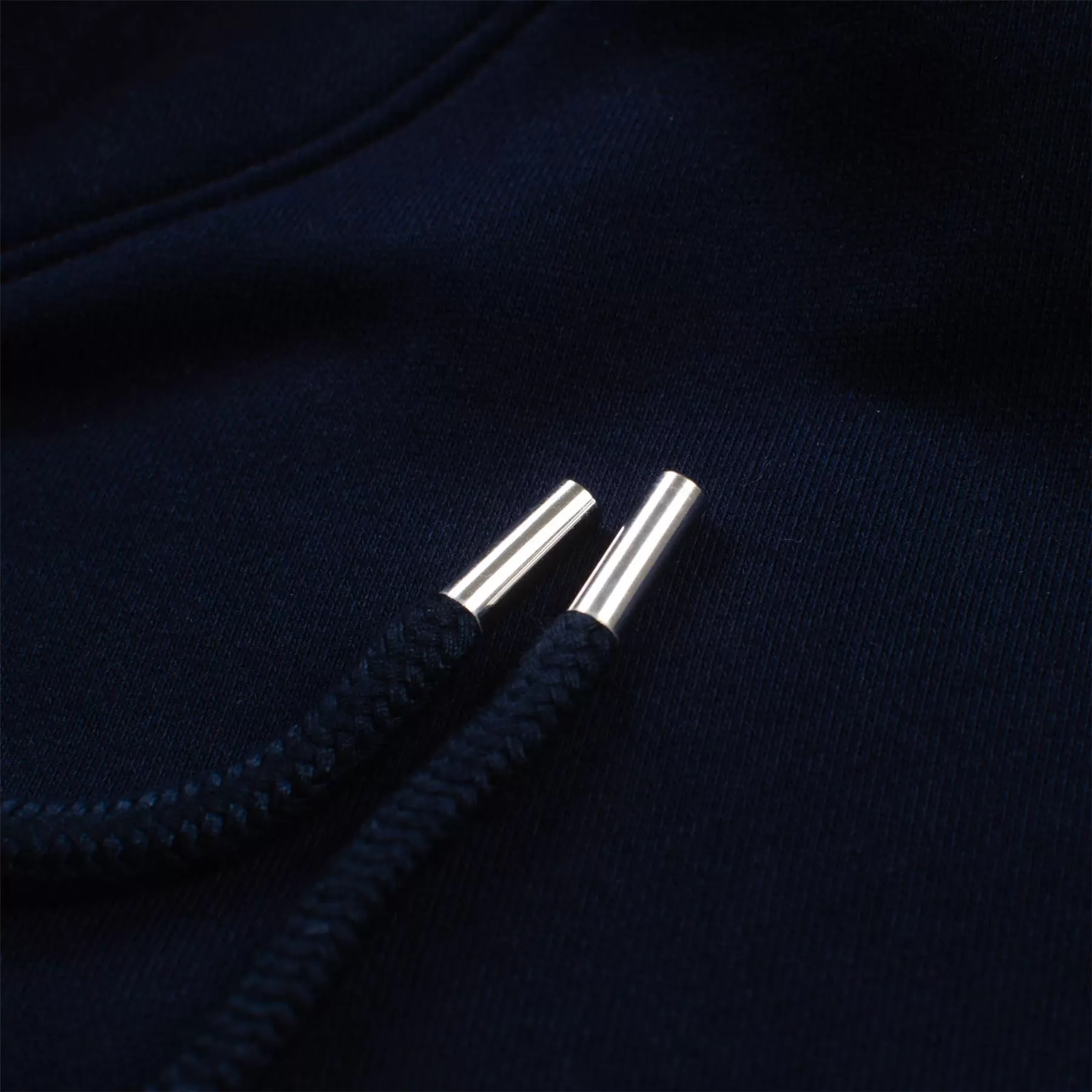 Alpha Cotton Fleece Hood JL Navy - SS23