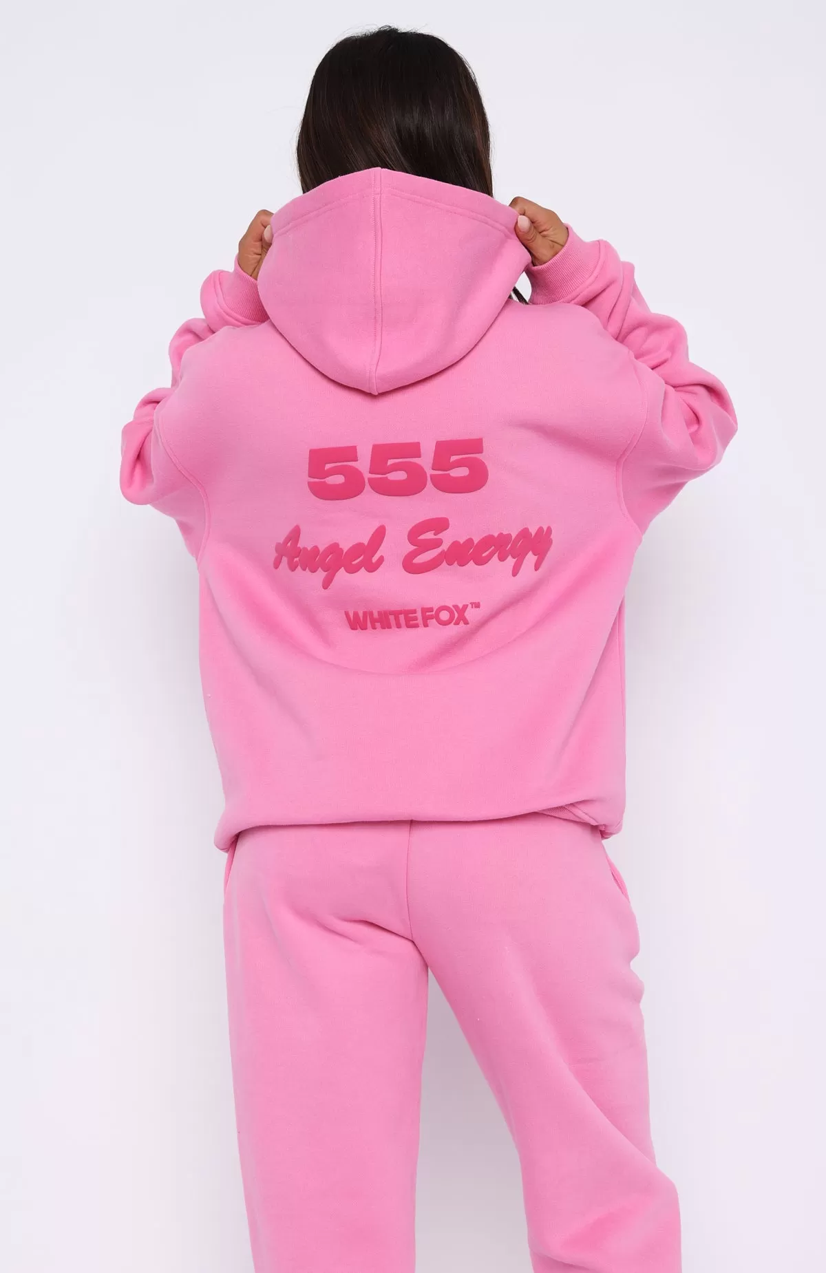 Angel Energy Oversized Hoodie Pink