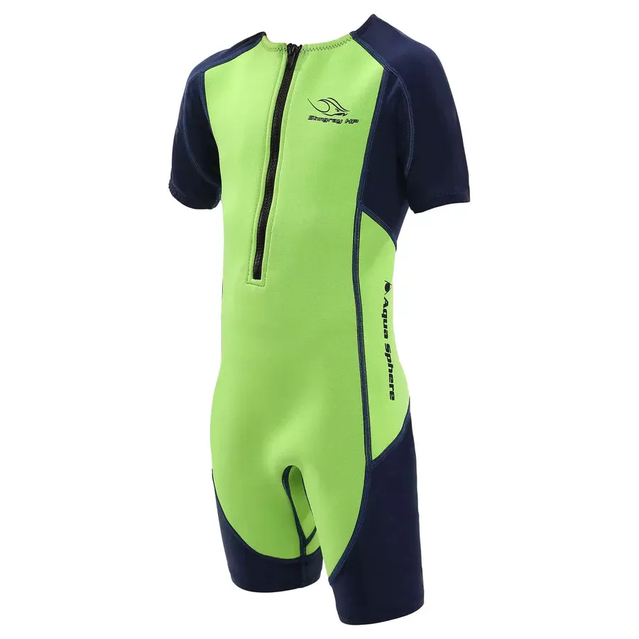 Aqua Sphere Junior's Stingray HP2 SS - Bright Green/Navy Blue