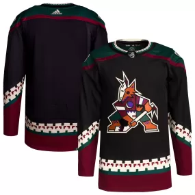 Arizona Coyotes adidas Home Primegreen Authentic Pro Blank Jersey - Black