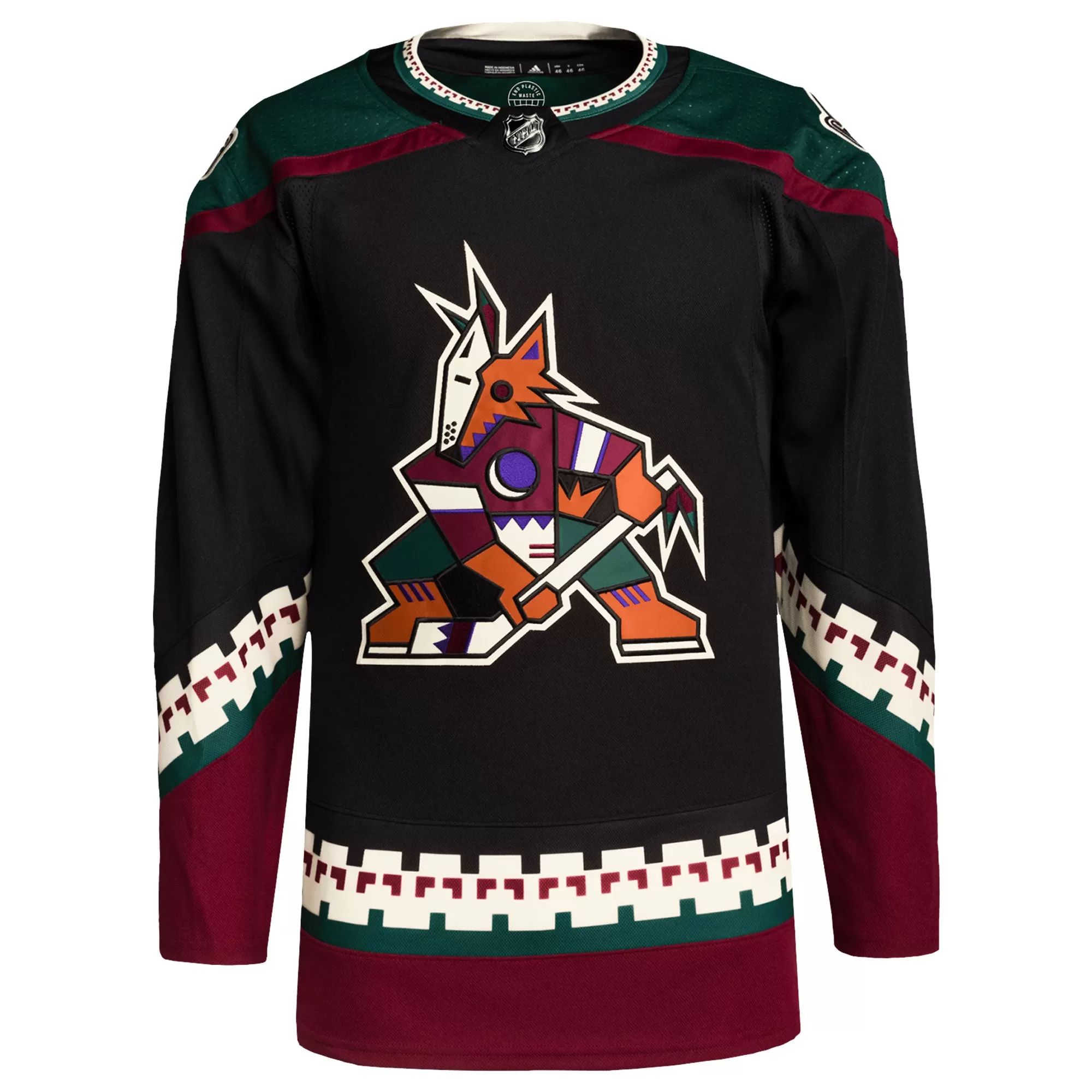 Arizona Coyotes adidas Home Primegreen Authentic Pro Blank Jersey - Black