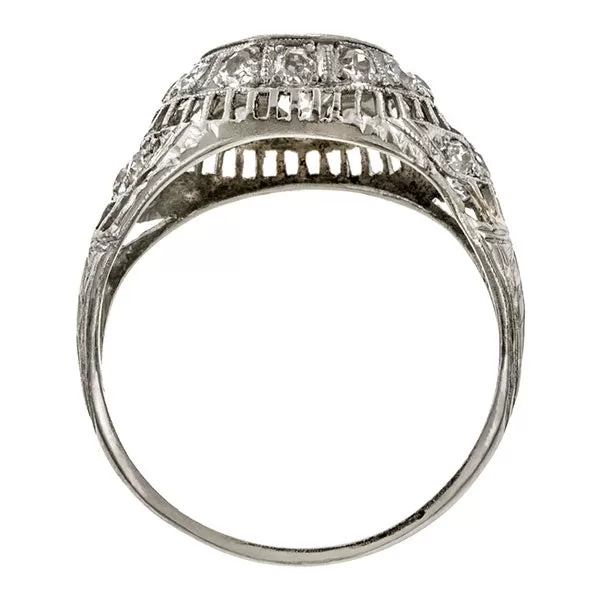 Art Deco Engagement Ring, Old European 0.80ct.