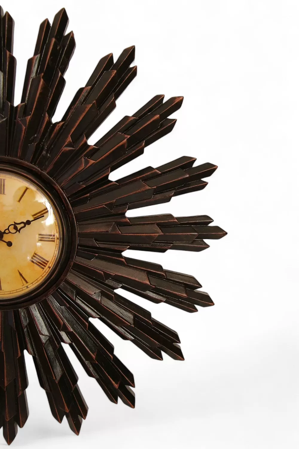 ATELIER DE THIERS BLACK SUNBURST CLOCK