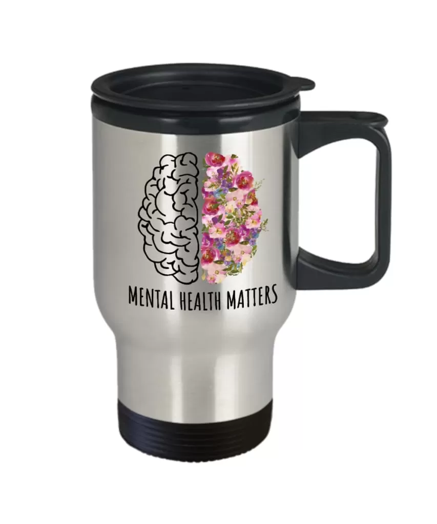 Awareness Travel Mug Mental Health Matters 14oz Stainless Steel