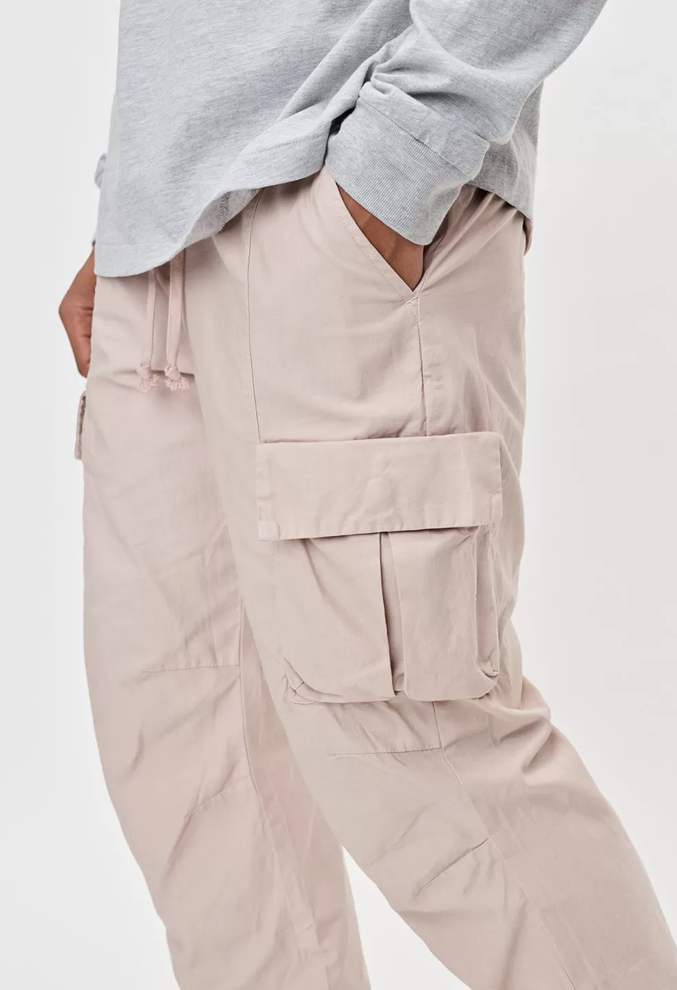 Back Sateen Cargo Pants / Twilight