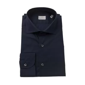 Bagutta Blue Cotton Men Shirt