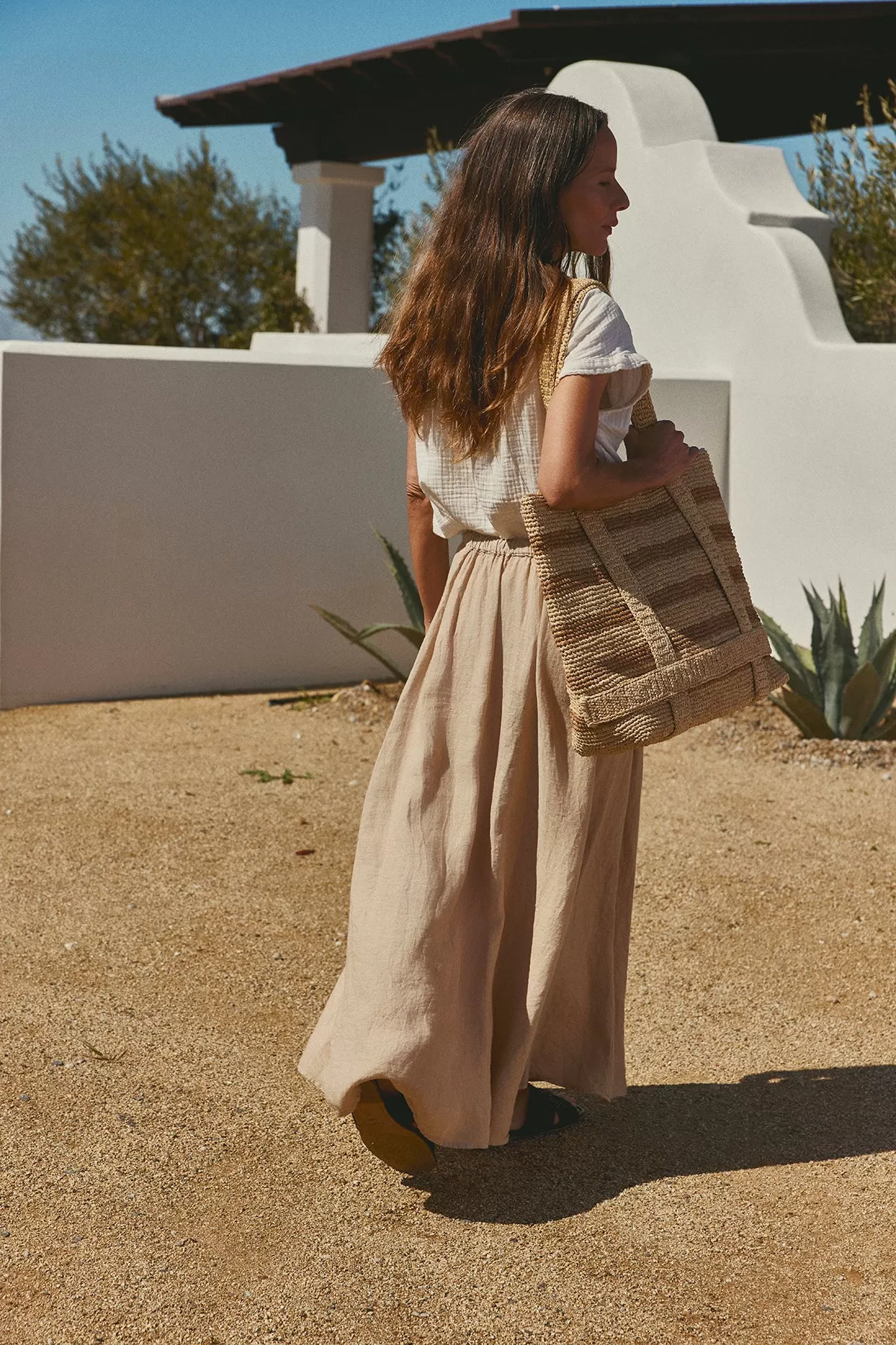 BAILEY LINEN MAXI SKIRT