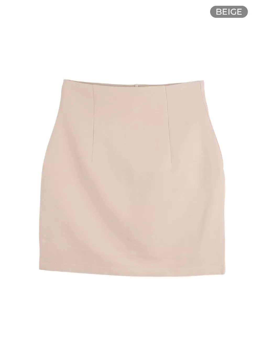 Basic High Waist Mini Skirt OU411