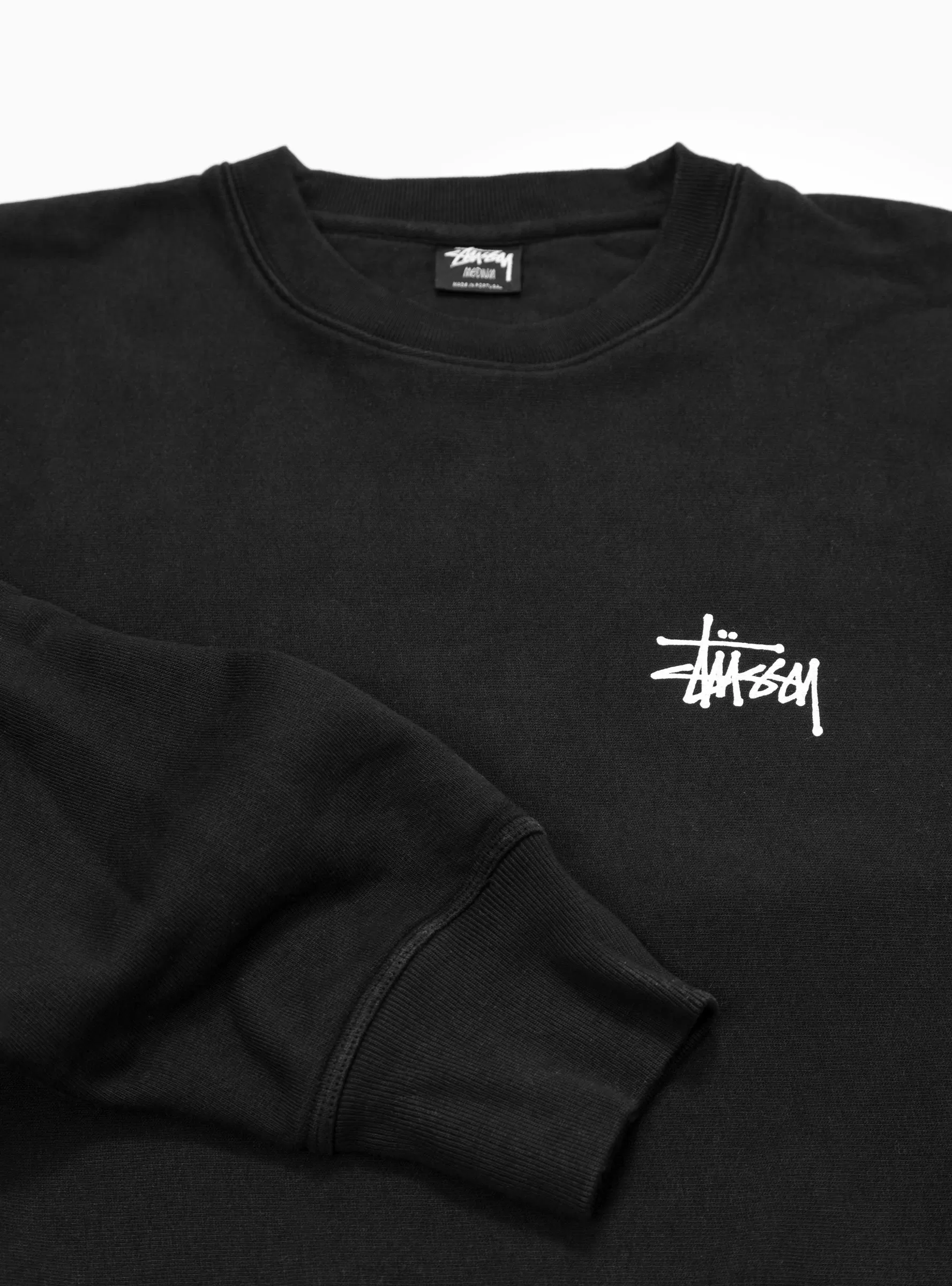 Basic Pigment Dyed Sweatshirt Black