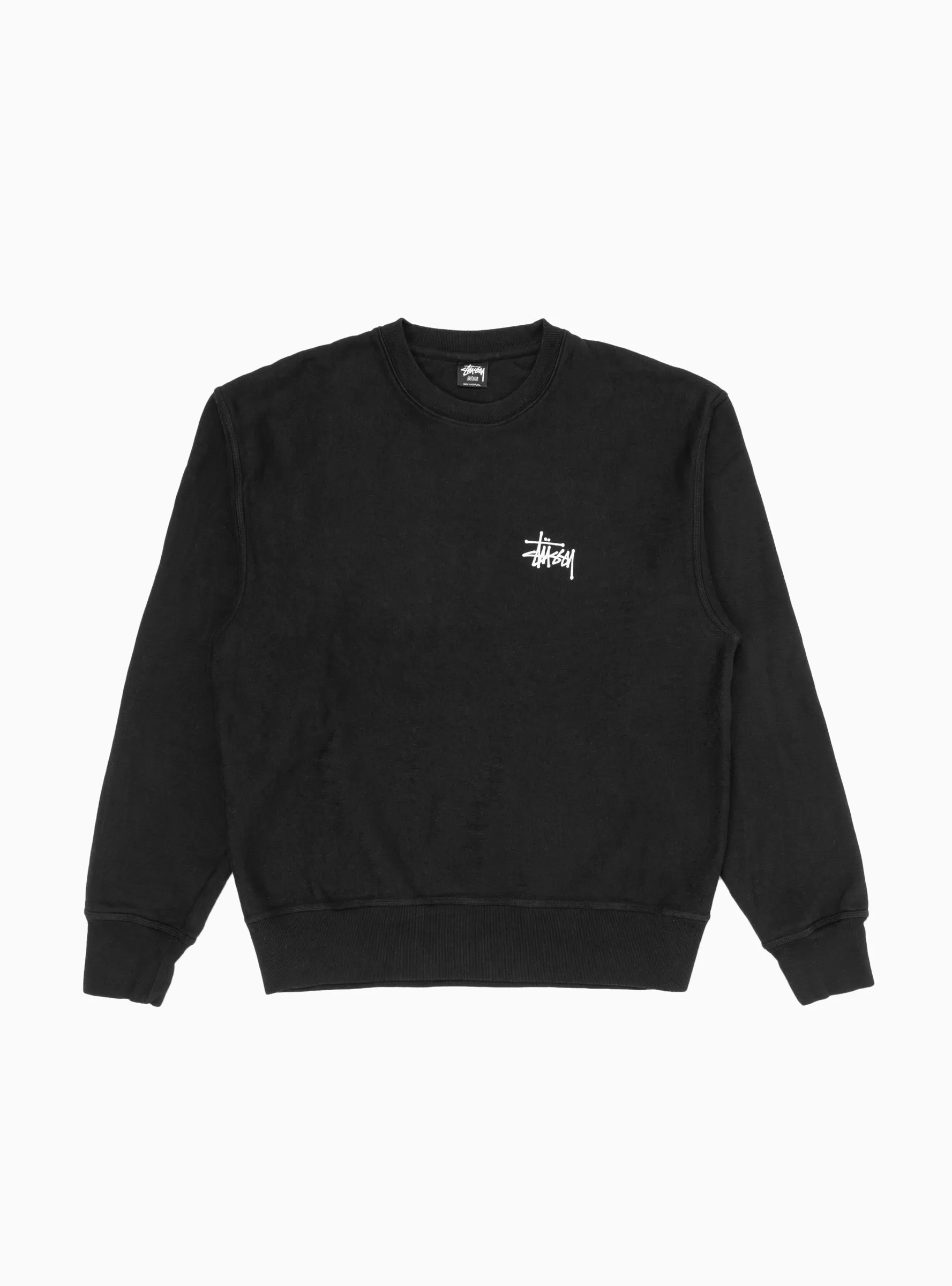 Basic Pigment Dyed Sweatshirt Black