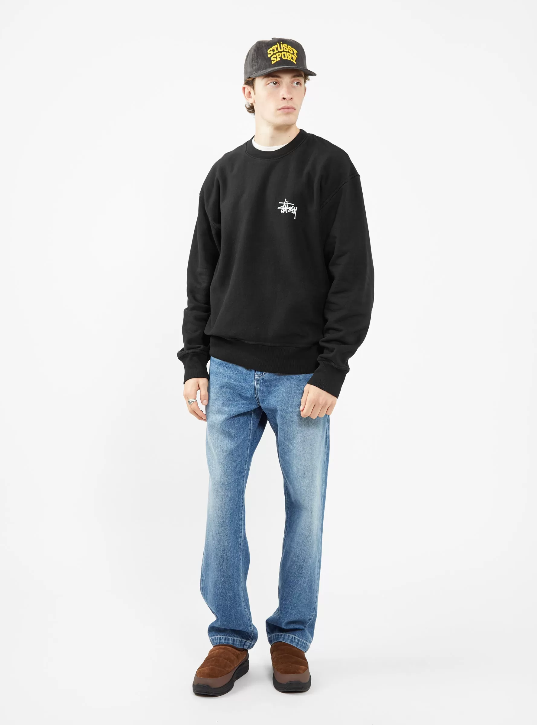 Basic Pigment Dyed Sweatshirt Black