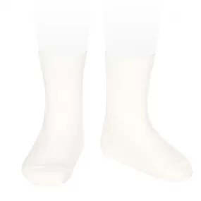 Basic rib short socks CREAM