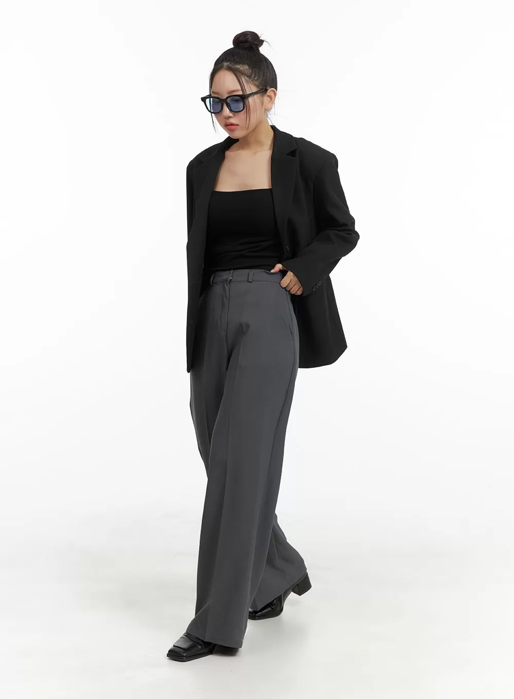 Basic Wide Leg Trousers OM428