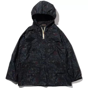 BEAMS PLUS Sports Euro Anorak Nylon Print Navy