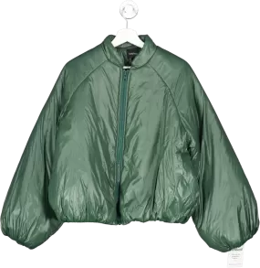 boohoo Green Oversized Bomber Jacket UK 10