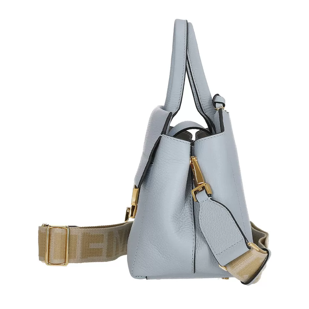 Borsa Donna a Mano COCCINELLE in Pelle Linea Arlettis Signature colore Mist Blue