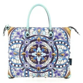 Borsa Donna a Mano con Tracolla GABS G3 PLUS in Pelle stampa Mandala Media