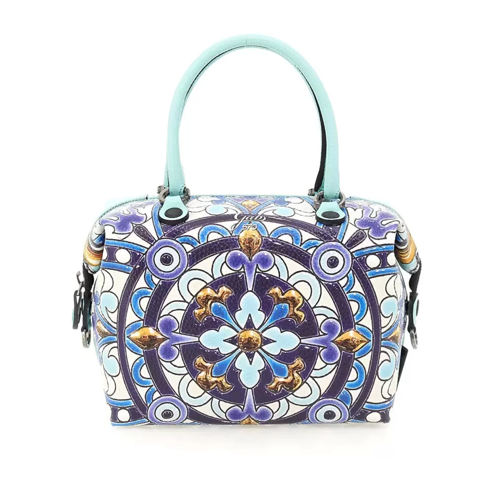 Borsa Donna a Mano con Tracolla GABS G3 PLUS in Pelle stampa Mandala Media