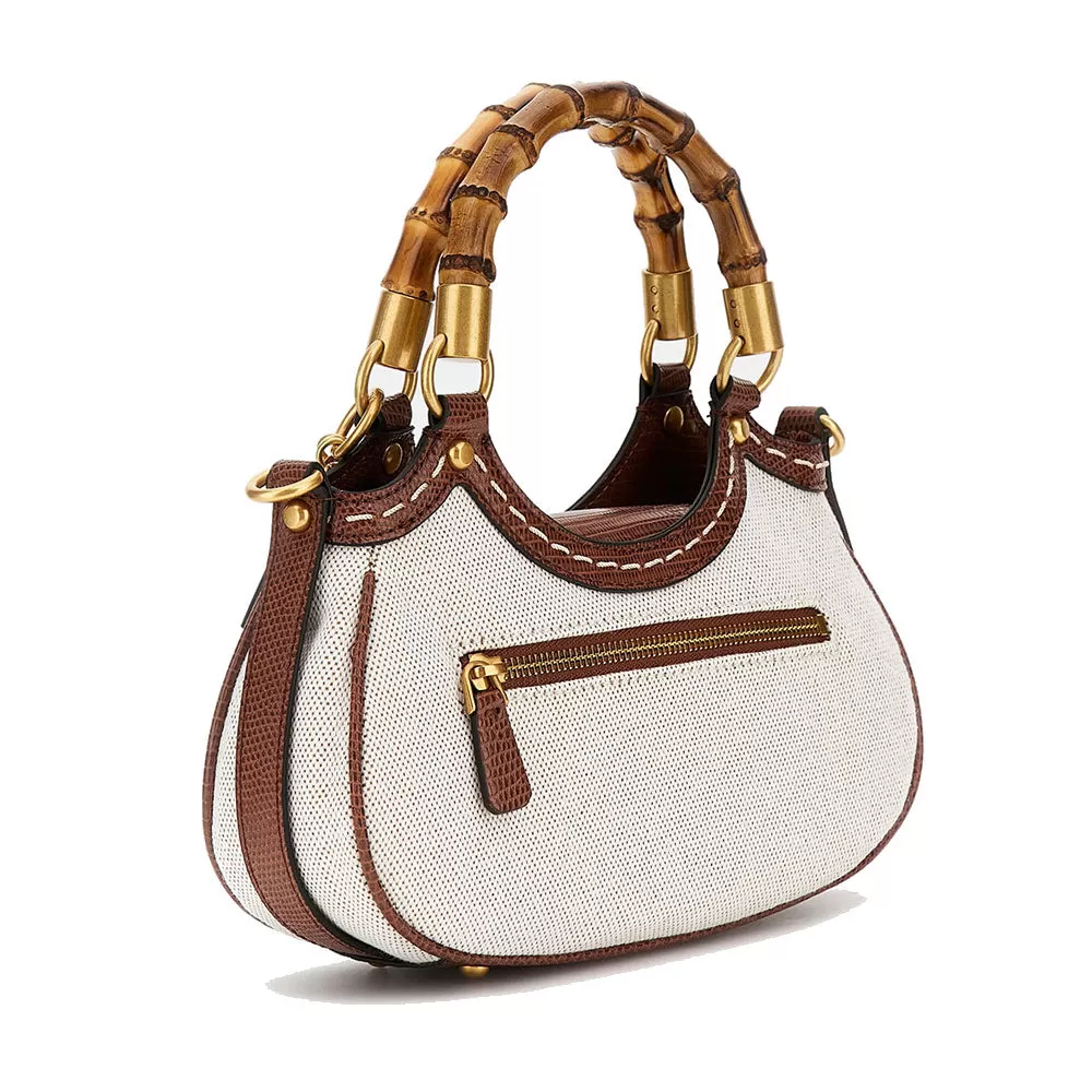 Borsa Donna a Mano GUESS Linea Zabry Colore Cognac