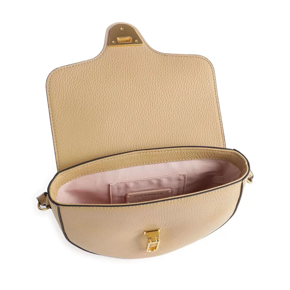 Borsa Donna a Tracolla COCCINELLE in Pelle linea Beat Soft Mini colore Fresh Beige