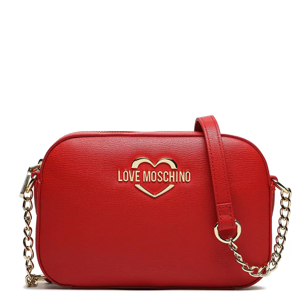 Borsa Donna a Tracolla con Micro Clutch LOVE MOSCHINO linea Hollies colore Rosso