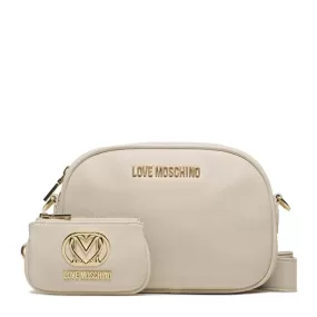 Borsa Donna a Tracolla con Mini Pochette LOVE MOSCHINO Avorio JC4090