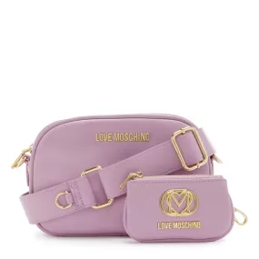 Borsa Donna a Tracolla con Mini Pochette LOVE MOSCHINO Lilla JC4090