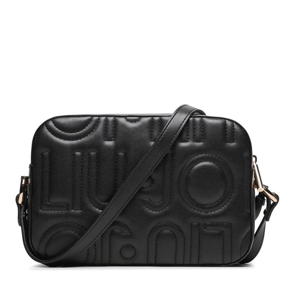 Borsa Donna a Tracolla LIU JO con Logo Trapuntato All Over colore Nero