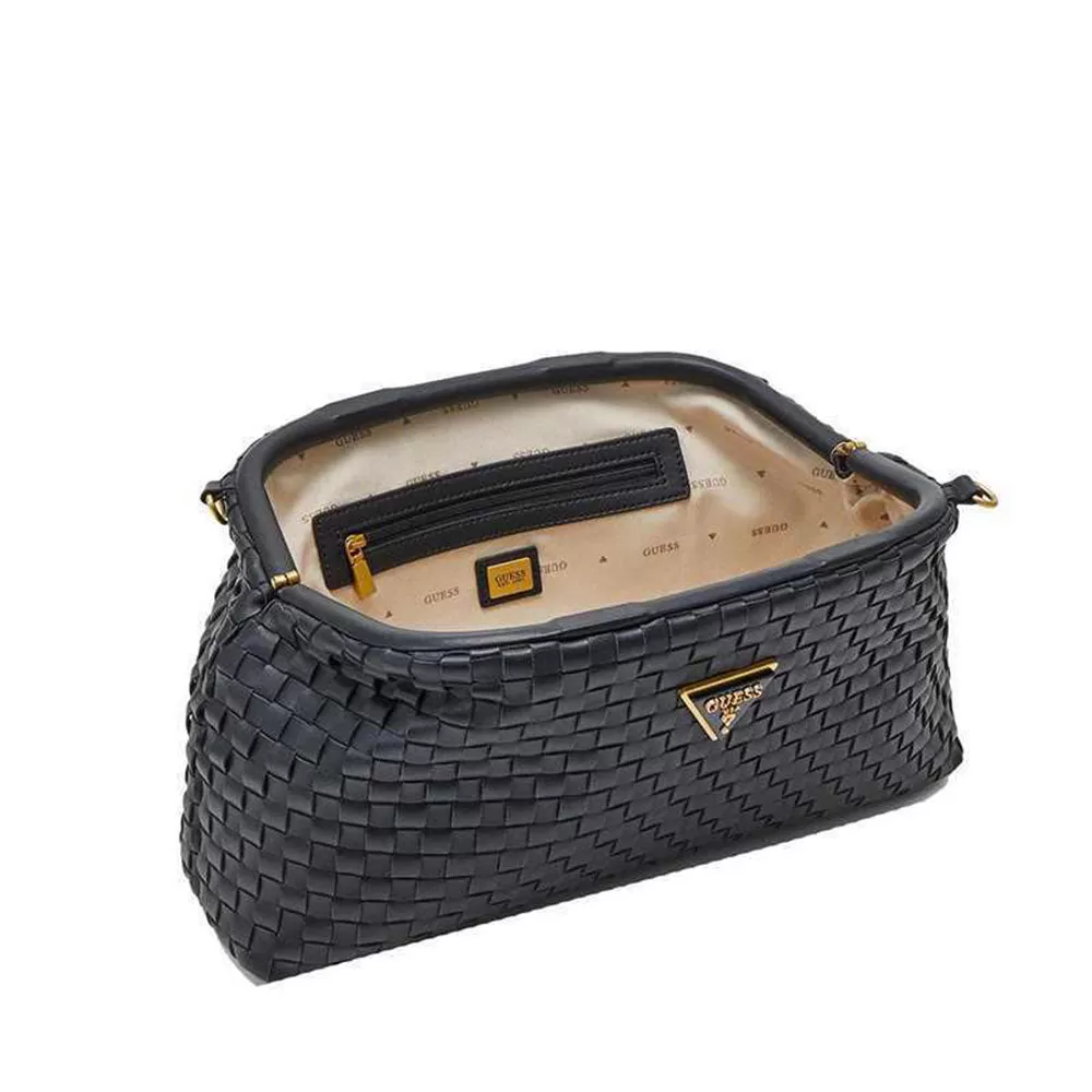 Borsa Donna Clutch con Tracolla GUESS linea Lisbet colore Nero