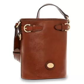 Borsa Donna Secchiello a THE BRIDGE linea Biba in Pelle Marrone