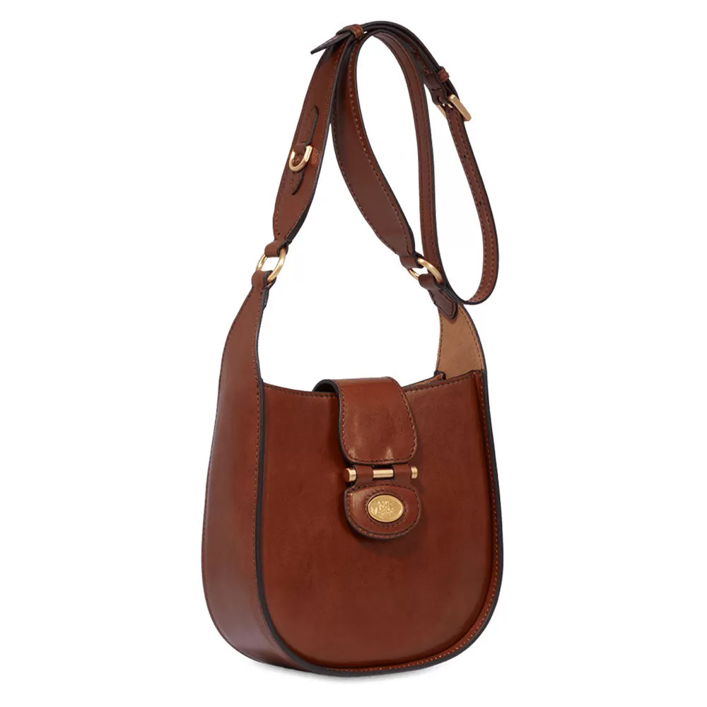 Borsa Donna Secchiello a Tracolla THE BRIDGE linea Dora in Pelle Marrone