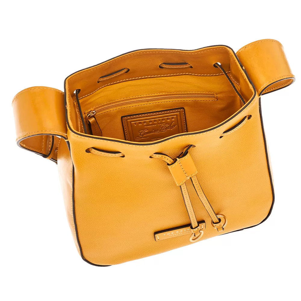 Borsa Donna Secchiello THE BRIDGE linea Carlotta in Pelle Giallo Mais