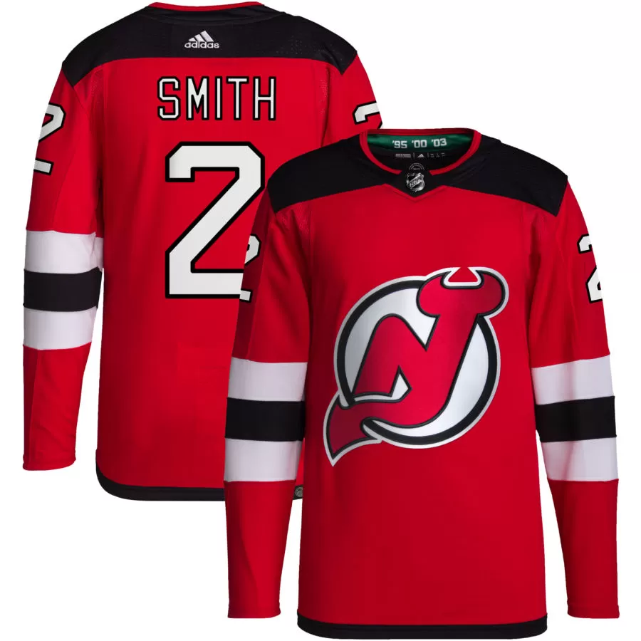 Brendan Smith New Jersey Devils adidas Home Primegreen Authentic Pro Jersey - Red