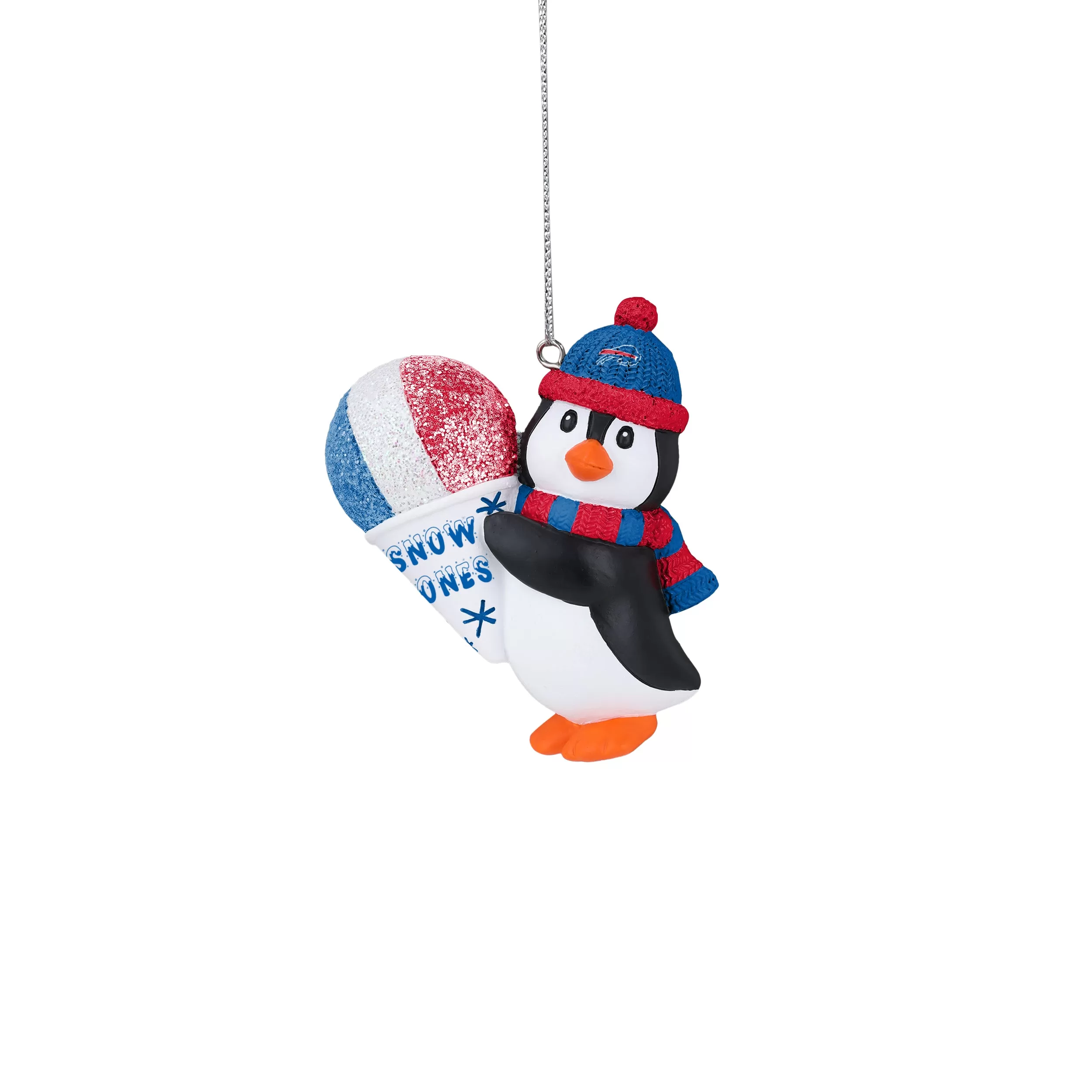 Buffalo Bills Penguin With Snow Cone Ornament