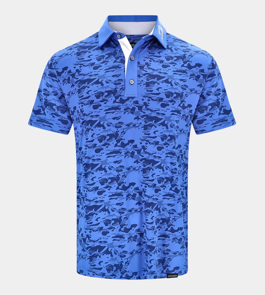 CAMO POLO BLUE