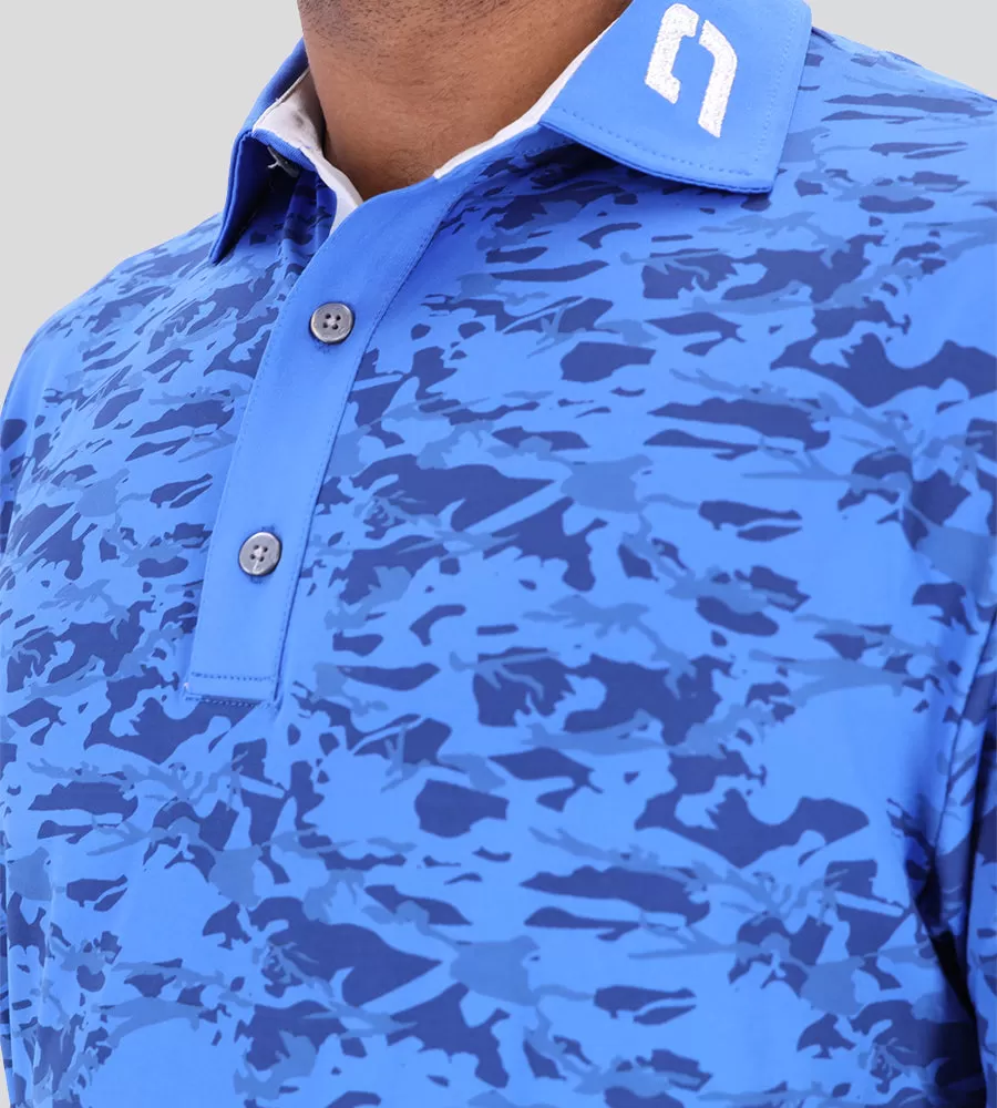 CAMO POLO BLUE