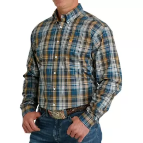 Cinch Men's Plaid Print Button-Down Shirt