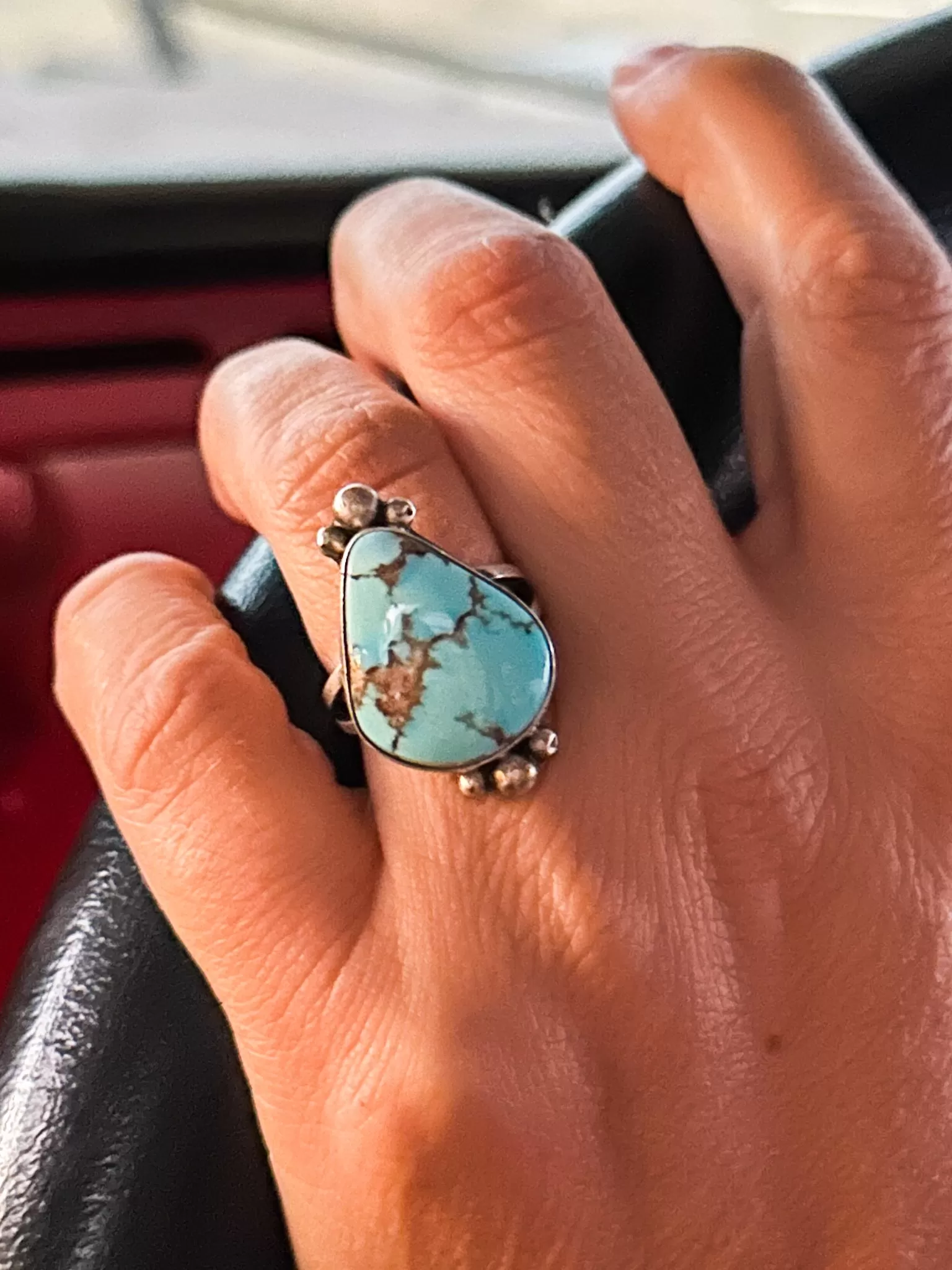 Clovis Golden Hills Turquoise Ring