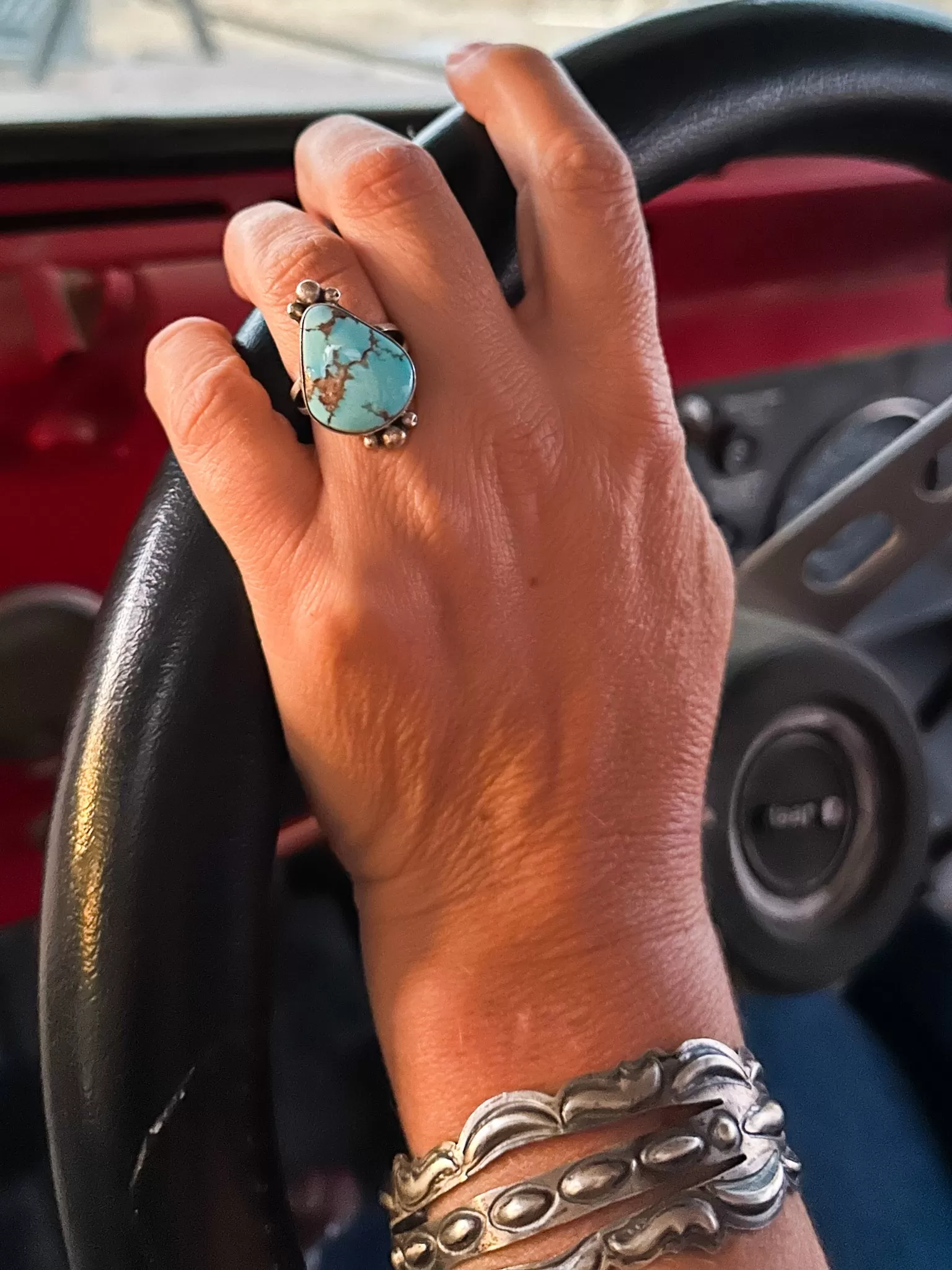 Clovis Golden Hills Turquoise Ring