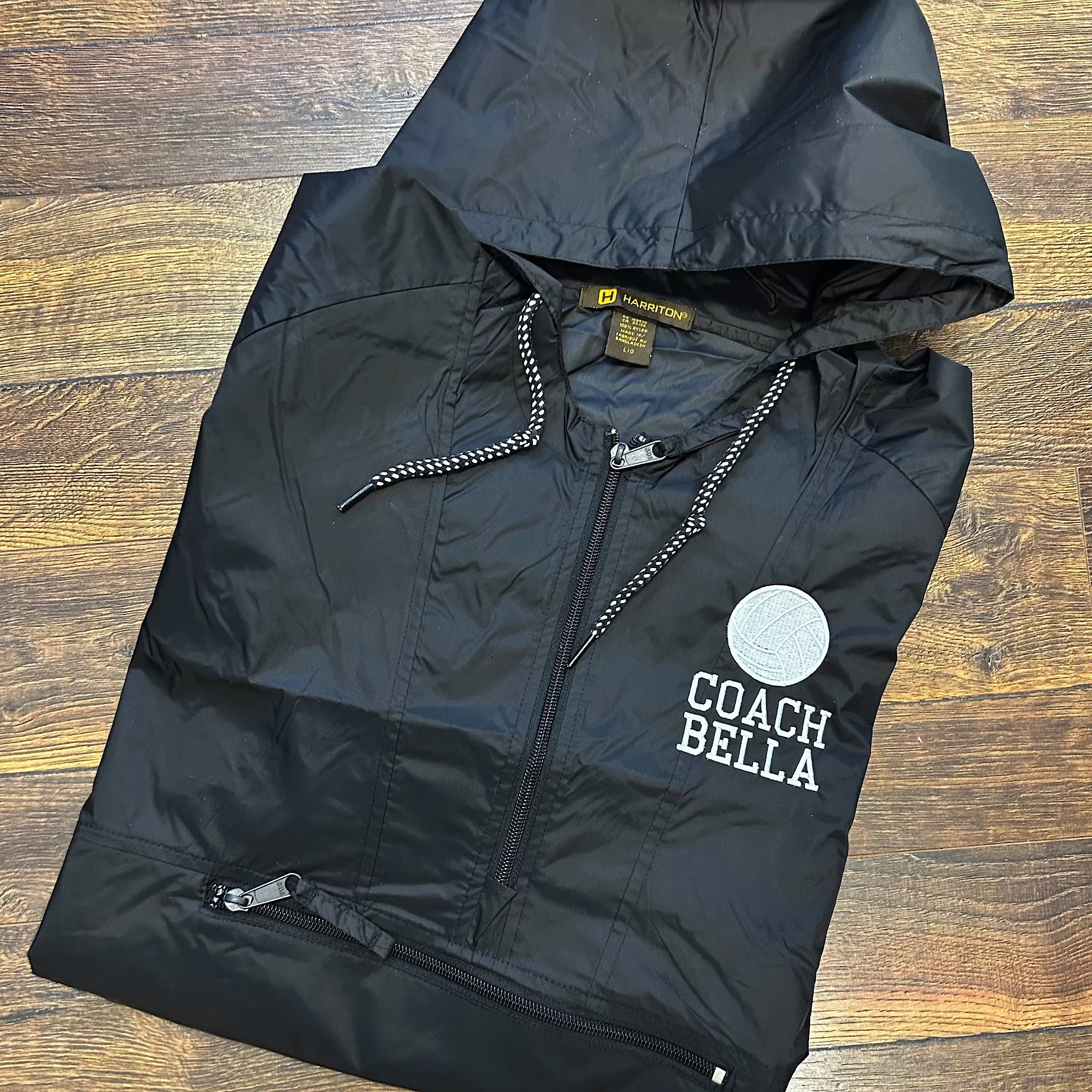 Coach’s Personalized Pull Over Rain Jacket