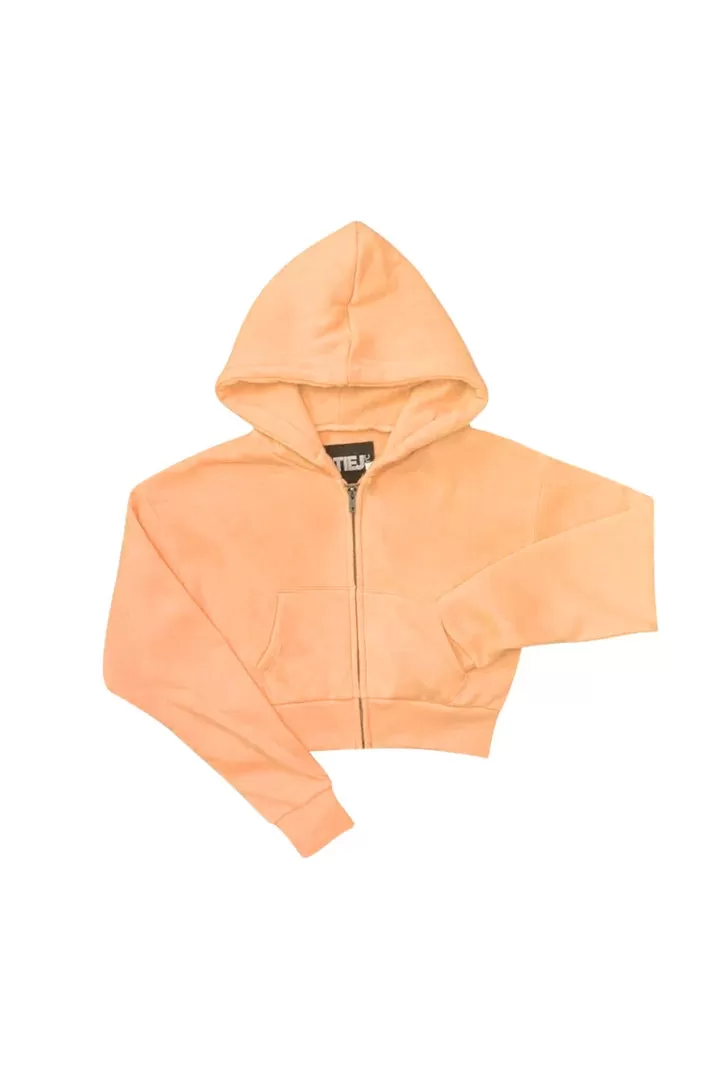 Dylan Zip Crop Hoodie