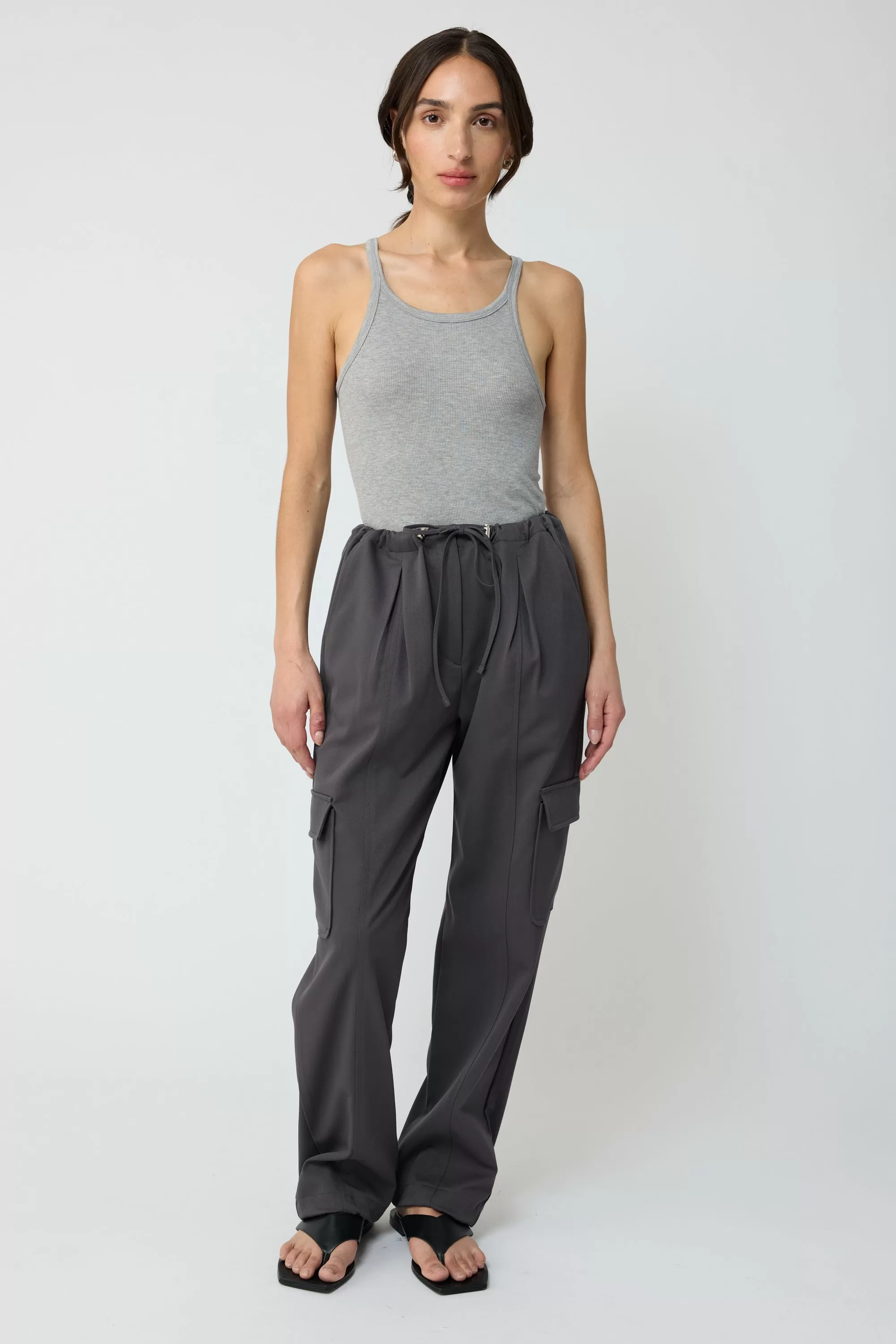 Elastic Ankle Cargo Pants