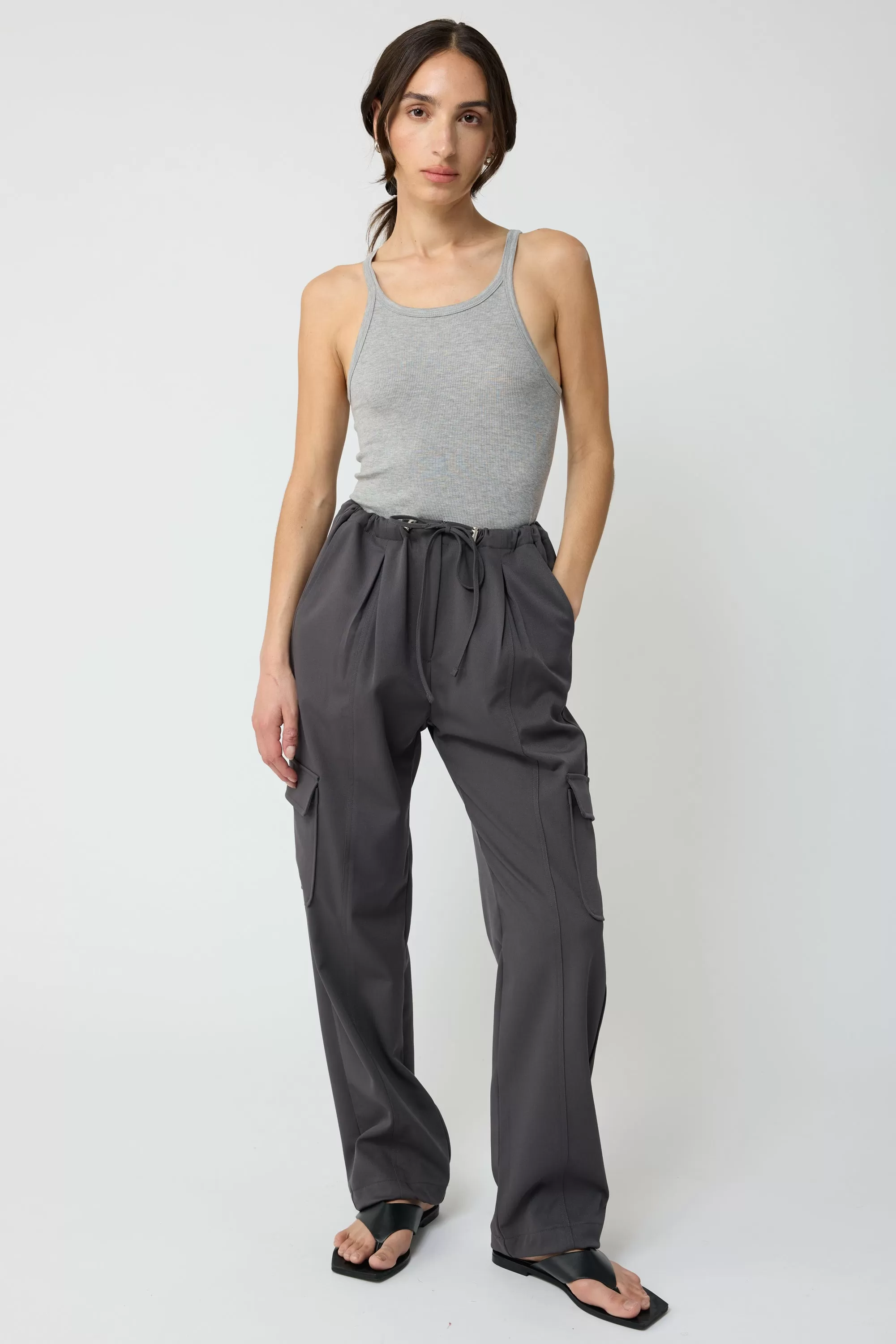 Elastic Ankle Cargo Pants